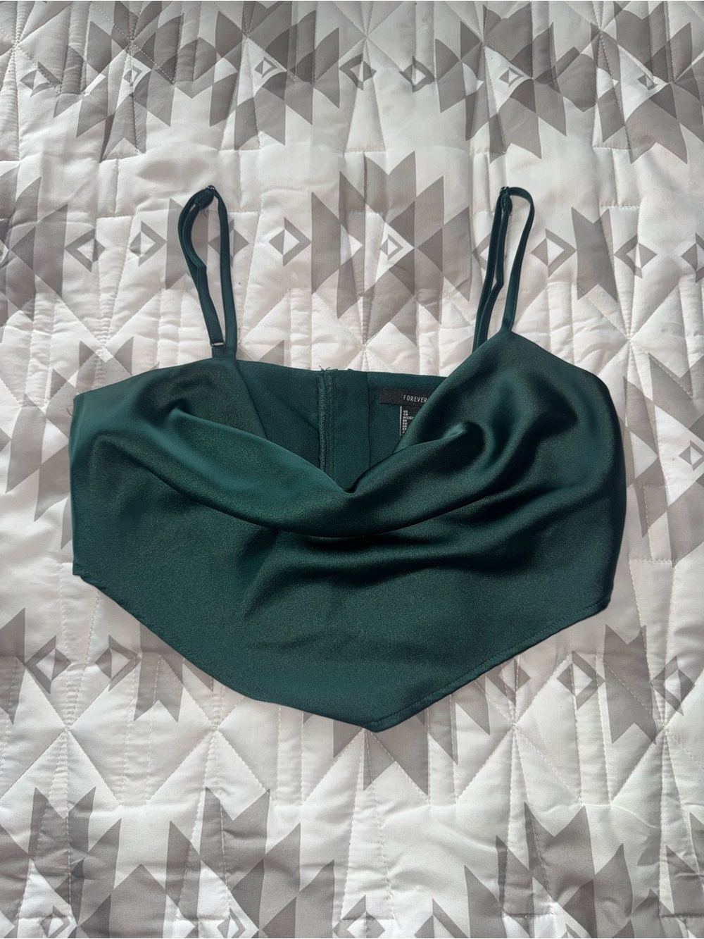 Forever 21 Satin Crop Top